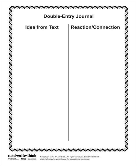 Double Entry Journal Template For Word - Creative Sample Templates